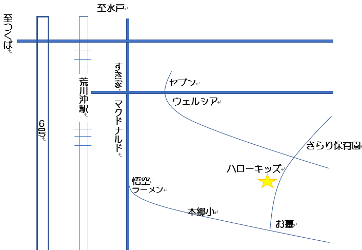 ハローキッズアクセスマップ